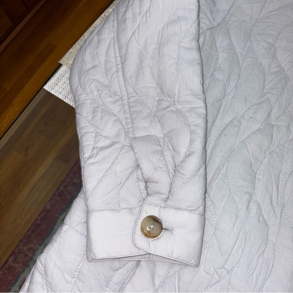 Madewell Light Gray Quilted Puffer Jacket, size M like new ! - Picture 4 of 14